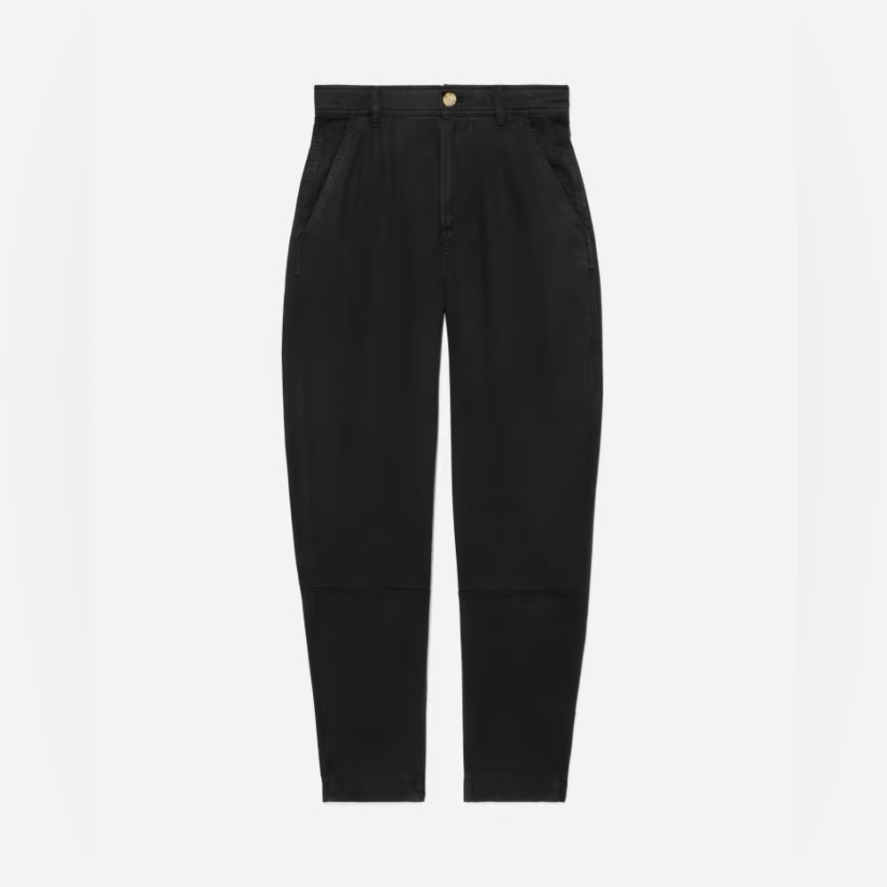 NEW Everlane Womens The TENCEL™ Relaxed Chino Pants Soft Slouchy Black 6 - Picture 6 of 16